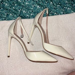 Steve Madden white heels